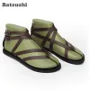 Sandaler 2022 Men Beach äkta läder Sandaler Rom Men Summer Sandal Shoes Black Brown Gladiator Sandalias Mujer Big Size 46