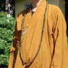 Ensemble collier et boucles d'oreilles Nanyue S. Perles de bouddha en bois foncé 108 prière R spécial Bracelet en bois d'agar noir palissandre pour hommes et femmes