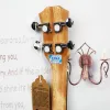 Gitarre 23" Ukulele Konzert Akustik Minigitarre Palisander Griffbrett 4 Saiten Fichtenholzschnitzereien Elektrische Ukulele Eingebauter Tonabnehmer EQ