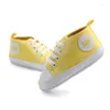 First Walkers Baby Boys Girls Canvas Shoes Casual Soft Tie-Up High Top Sneakers Non-Slip Infant