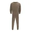 Mannen Nachtkleding Mannen Flanellen Pyjama Set Winter Warme Losse Homewear Kleding Past Lange Mouw Nachtjapon Pijama Hombre