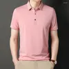 Męskie koszulki Polos Men Tops krótkie rękawy na letnią karierę biurową Casual Clothing Plus Size 3xl 4xl 100kg 00402
