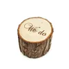 Party Decoration Rustic Wedding Ring Bearer Box Personalized Decor Customized Gifts Wooden Holder