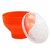 Bols 1/2PCS Silicone Popcorn Bol Micro-ondes Four Plié Seau Créatif Résistant À Haute Température Grand Couvert