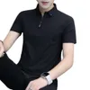 Summer New Polo Shirt Mens Versatile Cotton Short Sleeved T-shirt Handsome Half Casual Business Top 2f07 {category}