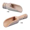 Mini cuillères à thé en bois, 10 pièces, Gadget de cuisine, vaisselle à manche court, petites épices de Camping pour lait en poudre, farine, café