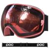 Designer Pocs Devour Double-layer Anti Fog Ski Glasses Comma Coated Ski Glasses Mountaineering Goggles Double-layer Anti Fog Film