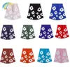 Men's Shorts Brown Green Blue Pink Casual Fashion Drawstring Breeches Men Women Jogger Kapok Puff Printing Inside Tags