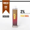 Original Breze Stiik BS600 Puff Disposable E Cigarette Vaper Bar 500mAh Battery 2ml 600 Puff 12 Flavors