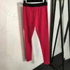 Snygga Slim Stretch Pants Kvinnor Designer Yoga Fitness Pants Brodery Letter Tight Sweatpants Running Pants