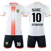 2223 Custom Men Kids Soccer Jersey Szybkie suszenie oddychające dla chłopców 2 -częściowy drużyny