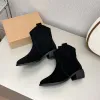 Boots New Winter Classic Chelsea Short Boots Woman Suede Pointy Toe Wedges Heel Ankle Boots Simple Comfortable Cowboy Boots Female