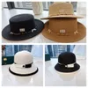 Spring/Summer Designer Bucket Hat Weaving Casual Straw Hat Letter Knot Rope Decoration Design Fisherman Hats Women's Fashion Beach Hat