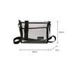 Bag PVC Shoulder Fashion Unisex Flap Transparent Crossbody Messenger Square Small Bags Women Men Shopping Handbag