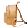 School Bags Unisex Backpack Kraft Paper Bag Foldable Decompressed Washable Tear-Resistant Environmental-Friendly Women & Male