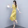 カジュアルドレスドレス女性の夏のスリムウエストバンドの女性Vestido de Mujer Femme Robe