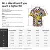 Chiffes décontractées pour hommes Skull Skull Rose Roses Summer Summer Belk Skulls Streetwear Streetwear Elegant Surdimension