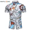 Camicie casual da uomo Camicia con stampa stile mare per uomo Camicia estiva a maniche corte Camisa Masculina Abito hawaiano Camicetta di lusso da uomo di design