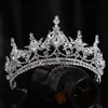 Diademi Nuovo 2022 Corona da sposa Copricapo da sposa Argento Strass Lusso Ornamento per capelli Cerchio per capelli Damigella d'onore Fascia per capelli Donna Paty Regalo Y240319