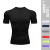 Men's T-Shirts Mens Fitted Short Sleeve Running T-shirt Fitness Running T-shirt Sports Clothing For Gym Quick Dry 240327