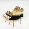 Broches Ly conçu élégant dames Vintage Art Piano broche Note ensemble strass personnalisé décoratif bijoux accessoires