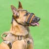 犬のアパレルペットマスク調整可能なサイズマウスカバーアンチバイト樹皮ランダムな食事大型および中程度の卸売