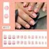 False Nails 24Pcs/Set Acrylic Long Ballet Press On Nail Tips Coffin Wearing Reusable Art Colorful Glossy Fake Artificial