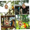 Autres fournitures d'oiseaux jouets perroquets en quête de nourriture accessoires de cage de divertissement suspendus pour conures oiseaux d'amour calopsittes perruches