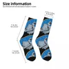 Men's Socks Funny Crazy Compression The Bending Sock For Men Hip Hop Vintage Iron Cartoon Happy Seamless Pattern Printed