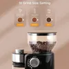 220V Automatisk burr Mill Coffee Grinder kaffebönor slipmaskin för espresso kaffefilter fransk press och percolator 240313