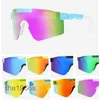 2024 Originalgropar Vipers Sport Google TR90 Polariserade solglasögon för män/kvinnor utomhus vindtäta glasögon 100% UV -speglade lins perfekt present VD87