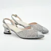 Pompalar Yeni geliş İtalyan ayakkabıları eşleşen çantalarla Seti Rhinestone Kadınlar Yaz Ayakkabıları Afrika Düğün Ayakkabı ve Çantalar