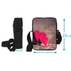Tas Mode Dames Mini Messenger Bags 3D Print Crossbody voor dames Kleurrijke veren Reizen Kleine schouderhandtas