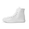 Casual Schuhe Frauen Leinwand Weiß Damen Seite Zipper Mode Turnschuhe Student High Top Frau Vulkanisieren