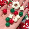 Christmas Decorations 100g Decoration Beads Mixed Color Random Bead DIY Keychain Beading Xmas Mini Ornaments Pendant Festival Party Year