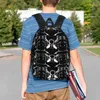Backpack Tartanic Black Background Teenager Bookbag Casual Children School Bags Travel Rucksack Shoulder Bag Large Capacity