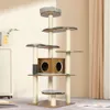 KAMABOKO Tall Tree Cat Condo Furniture with Sisal Scratching Posts