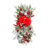 Christmas Decorations Garland Wreath Front Door Window Stairs LED Wreaths 17inches Stairway Swag Trim Holiday Decoration