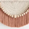 Chic Macrame Wall Hanging Bohemian Style Cotton Hand Weaving Tapestry For Living Room Bedroom Wall Decoration House Home Decor 240304