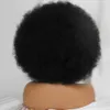 Synthetic Wigs Cosplay Wigs High Puff Afro Wig With Bangs Short BoB Wigs Black Ombre Synthetic Hair For Women Party Dance Female Kinly Culr Wigs 240328 240327