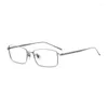 Sonnenbrillenrahmen Myopie-Brillengläser für Männer Vollrand-Reintitan-Rahmen Brillen Business-Stil Ultraleichte Muopia-Brillen