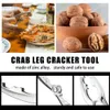 Gli strumenti per cracker da 93 pezzi includono cracker, forchette per zampe di granchio, 30 sgusciatrici per aragosta, 2 forbici e 1 sacchetto di stoccaggio, set di schiaccianoci per forniture per feste a base di pesce