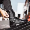 Stövlar 2020 Vinter New Men's Plus Velvet Trend Korean Herrläderstövlar AllMatch Tooling Shoes Denim Midhigh Army Boots Men