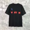 Yaz ve Kadın Tasarımcısı Gevşek Erkekler Yüksek Kaliteli Pamuklu Sıradan Gömlek Sokak Giyim Çift Kısa Kollu T-Shirt XS-5XL 554