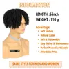 Syntetyczne peruki włosy Belle pokazuj dreadlock fryzjerowy klips do włosów w plecionych pół peruk Locs Pletające perukę miękkie krótkie lęki dla mężczyzn kobiety 240328 240327