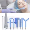 Enheter 4/6 In1 Högfrekventa ansiktsmaskin Elektroterapi Wand Glass Fusion Neon + Argon Wands Ta bort rynkor Inflammation Acne Hud