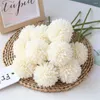 Decorative Flowers 10PCS Simulation Flower Table Tennis Chrysanthemum Artificial Dandelion Wedding Home Decoration Desktop Ornament Shooting