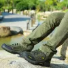 Schuhe Wildleder Leder Männer Wanderschuhe Outdoor Trail Trekking -Sneaker Männer nicht schlechter atmungsaktiv