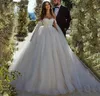 Abito da sposa principessa 2024 Maniche ad aletta Sweetheart Applicazioni di pizzo Abito da sposa formale da donna Abiti da sposa su misura