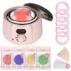 Heaters 1 Set Portable Electric Hair Removal Hot Wax Warmer Kit Wax Heater Machine Waxing Kit Family Packfor Women and Men
